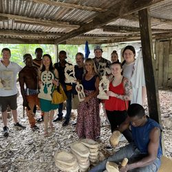 Amaesng Travel and Tours - The Arts Center in Aburi, Ghana wood carvers village.