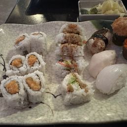 The eel sushi was awful. It was so thin and mushy.