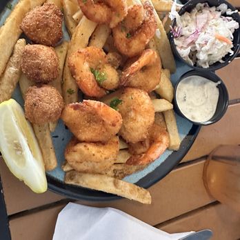 Doc's Seafood & Steaks - Fried shrimp platter! Delicious! - Seafood Near Me - Corpus Christi, Texas