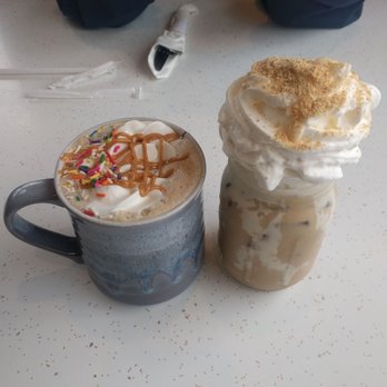 Crazy Beans - Banana split and salted caramel lattes - Breakfast & Brunch Near Me - Stony Brook, New York