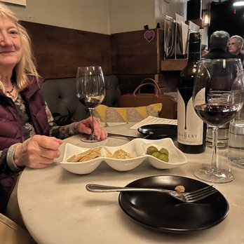 Olea - My lovely wife enjoying the experience - Mediterranean Near Me - Philadelphia, Pennsylvania
