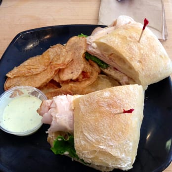 La Farm Bakery - southwest roasted turkey sandwich with baked potato chips & buttermilk ranch - Bakeries Near Me - Cary, North Carolina