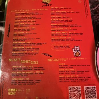 Blackjack Bar Tapas - menu - Cocktail Bars Near Me - Atlanta, Georgia