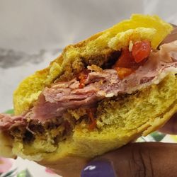 Salamone’s Italian Foods - What's left of my Godfather sub, yum