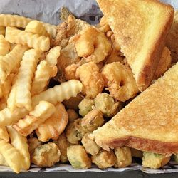 Cozette’s Restaurant - Fried whole catfish, fried shrimp, Fried Okra, fries