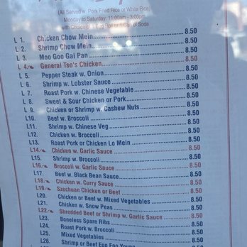 Hong Kong - menu - Chinese Near Me - Seminole, Florida
