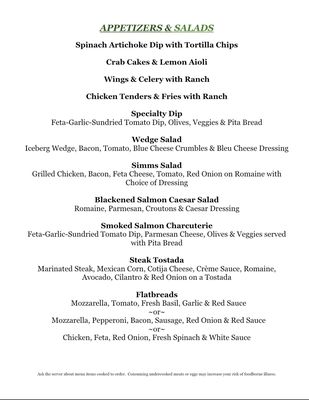 Menu photo 4 Simms Still & Stogies Port Austin, MI Menu photo 4 Simms Still & Stogies Port Austin, MI