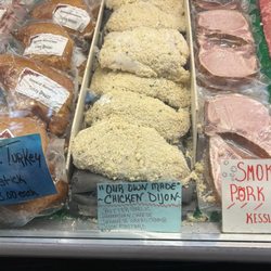 Orchard Prime Meats & Wine Shoppe - These take and bake chicken breasts are delicious! Just bake in the oven.