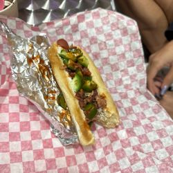 Just Scoops - Jalapeno hot dog