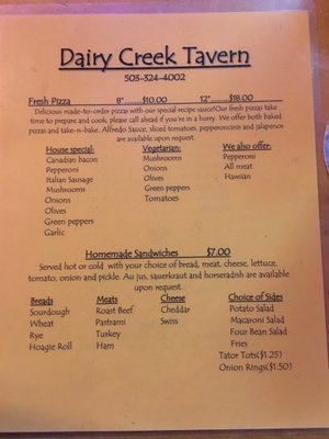 Menu photo 2 Dairy Creek Tavern Manning, OR Menu photo 2 Dairy Creek Tavern Manning, OR