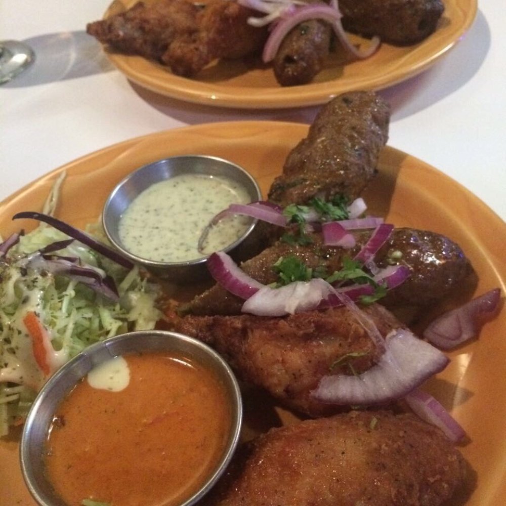 Chicken wings and Sheek Kabab Chicken wings and Sheek Kabab