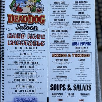 Dead Dog Saloon - Menú 3 - Seafood Near Me - Murrells Inlet, South Carolina Dead Dog Saloon - Menú 3 - Seafood Near Me - Murrells Inlet, South Carolina