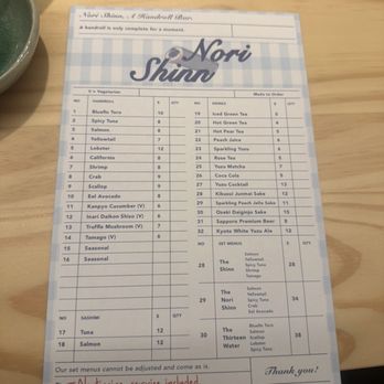 Nori Shinn - Sushi Bars Near Me - New York, New York Nori Shinn - Sushi Bars Near Me - New York, New York