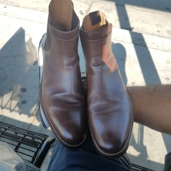 Shoe Wiz - My favorite pair of boots restored to their former glory with with the white stitching intact! - Shoe Repair Near Me - Cerritos, California Shoe Wiz - My favorite pair of boots restored to their former glory with with the white stitching intact! - Shoe Repair Near Me - Cerritos, California