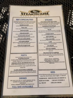 Menu photo 5 RB's Steakhouse Lake Arrowhead, CA Menu photo 5 RB's Steakhouse Lake Arrowhead, CA