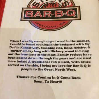 Stan's Bar-B-Q - Barbeque Near Me - Issaquah, Washington