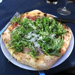 Number One - pizza Estiva with prosciutto and buffalo moz