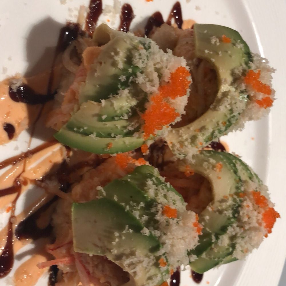 Blu Sushi - Its call something happy scallop, gotta try it so damm good - Sushi Bars Near Me - Ridgewood, New Jersey Blu Sushi - Its call something happy scallop, gotta try it so damm good - Sushi Bars Near Me - Ridgewood, New Jersey