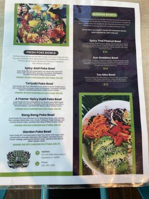 Menu photo 1 Big Island Bowls Newberry, FL