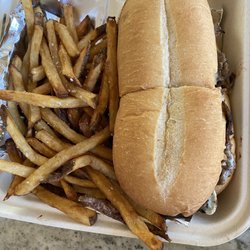 7M Family Farms - Philly cheesesteak and fries