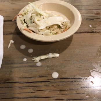 Kravers Seafood Mobile - Bowl is too small for amount of cole slaw in it... good thing they have napkins! - Seafood Near Me - Mobile, Alabama Kravers Seafood Mobile - Bowl is too small for amount of cole slaw in it... good thing they have napkins! - Seafood Near Me - Mobile, Alabama