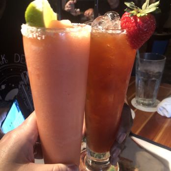 Pappas Seafood House - Strawberry margarita and strawberry something! - Seafood Near Me - Webster, Texas