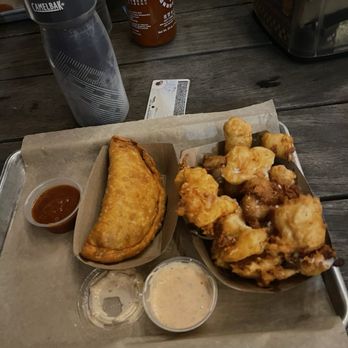 Parts&Labor - Beef empanada, and cheese curds - Vegan Near Me - Durham, North Carolina