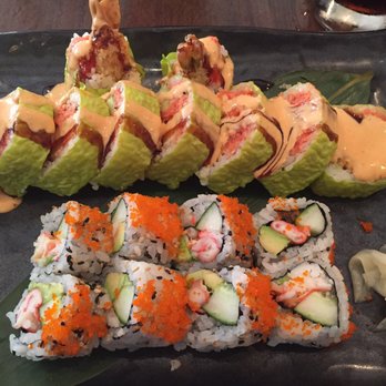 Aoyu Sushi - king crab California roll and American Dream roll - Japanese Near Me - Bronx, New York Aoyu Sushi - king crab California roll and American Dream roll - Japanese Near Me - Bronx, New York