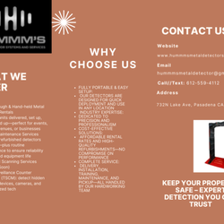 Hummm's Metal Detector Systems & Services - Metal Detector Install, Rental, Sale adn servicing.