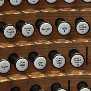Trinity Church - A close up of the stops. - Churches Near Me - New York, New York