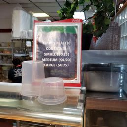 Plastic containers are additional Plastic containers are additional