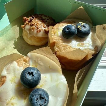 Cloudy Donut - Lemon Blueberry Pound Cake x Brown Butter Chocolate Chip Donut - Donuts Near Me - Brooklyn, New York