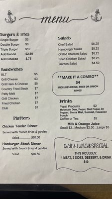 Menu photo 1 Anchor Cafe Atmore, AL