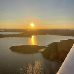 Grizzly Scenic Air Tours - Sunset view