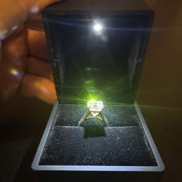 The ring even came with this cool box with a light in it!