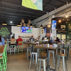 Noon Whistle Brewing - A view of their center space including the bar.