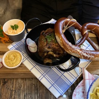 Alpenrose Vail - Ham hock and pretzel. Amazing ham! Just... a pretzel... - German Near Me - Vail, Colorado Alpenrose Vail - Ham hock and pretzel. Amazing ham! Just... a pretzel... - German Near Me - Vail, Colorado