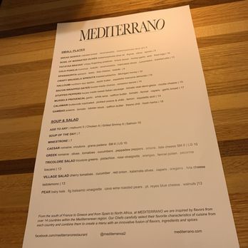 Mediterrano - Menu - Mediterranean Near Me - Ann Arbor, Michigan