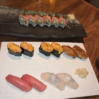 WAKUDA - Our assortment of sushi (we selected) & the hidden treasure roll - Japanese Near Me - Las Vegas, Nevada
