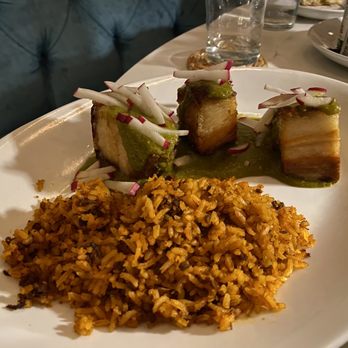 Toast Kitchen & Bar - Pork Belly with Chorizo Fried Rice - Breakfast & Brunch Near Me - Whittier, California Toast Kitchen & Bar - Pork Belly with Chorizo Fried Rice - Breakfast & Brunch Near Me - Whittier, California