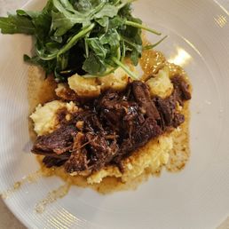 Short rib with polenta