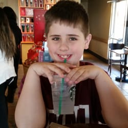 Starbucks - He loves the doughnuts!!