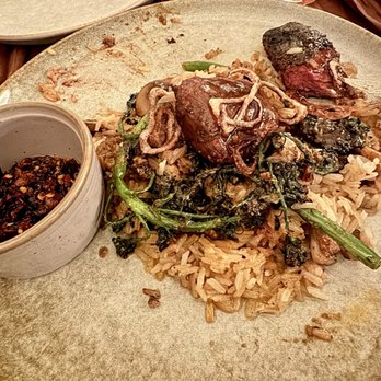 Wolf And Roadrunner - Hangar Steak (pic taken after digging in) - Steakhouses Near Me - Santa Fe, New Mexico