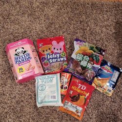 Dabarkadz Grocery - Hello Panda, Jelly Straws, Fruit flavored coconut Jelly, dried mango, glutinous rice flour, Yan-yans, mangorind snacks.