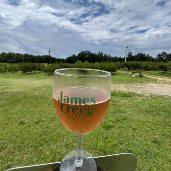 James Creek Cider House - a glass of cider - Cideries Near Me - Cameron, North Carolina James Creek Cider House - a glass of cider - Cideries Near Me - Cameron, North Carolina