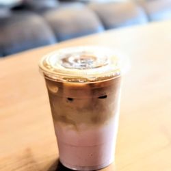 88Keys Coffee - Strawberry Fields latte. Bold espresso with a super nostalgic sweetness.