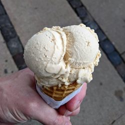 Isobar - 7/5/22 Salted Peanut Ice Cream, Caramel Ice Cream, Waffle Cone