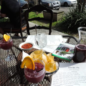 Santa Fe - Decanter of sangria and complimentary salsa! - Latin American Near Me - New Orleans, Louisiana Santa Fe - Decanter of sangria and complimentary salsa! - Latin American Near Me - New Orleans, Louisiana