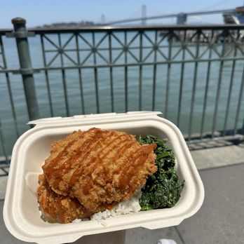Delica - Pork Cutletand Spinach and Sesame Salad - Japanese Near Me - San Francisco, California