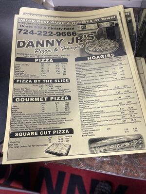 Menu photo 2 Danny Jr's Pizza & Hoagies Eighty Four, PA